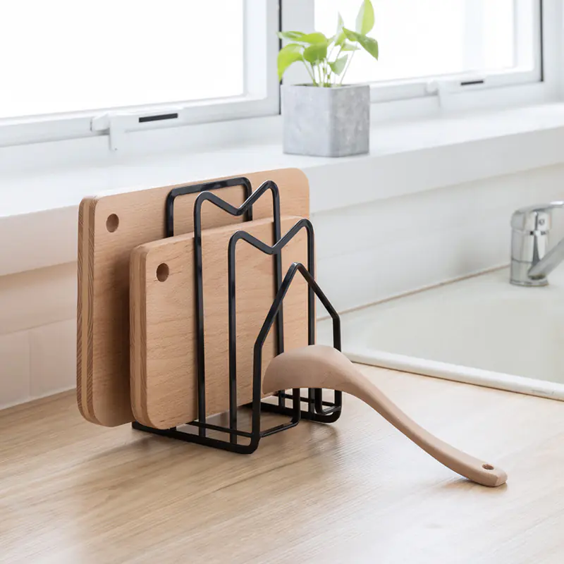 Multi-functional Stainless Steel Kitchen Storage Rack - Image 4