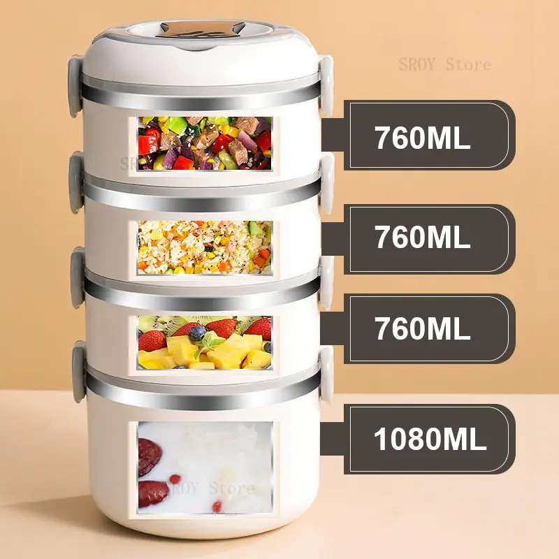 Multi-Layer Stainless Steel Lunch Box - Image 4