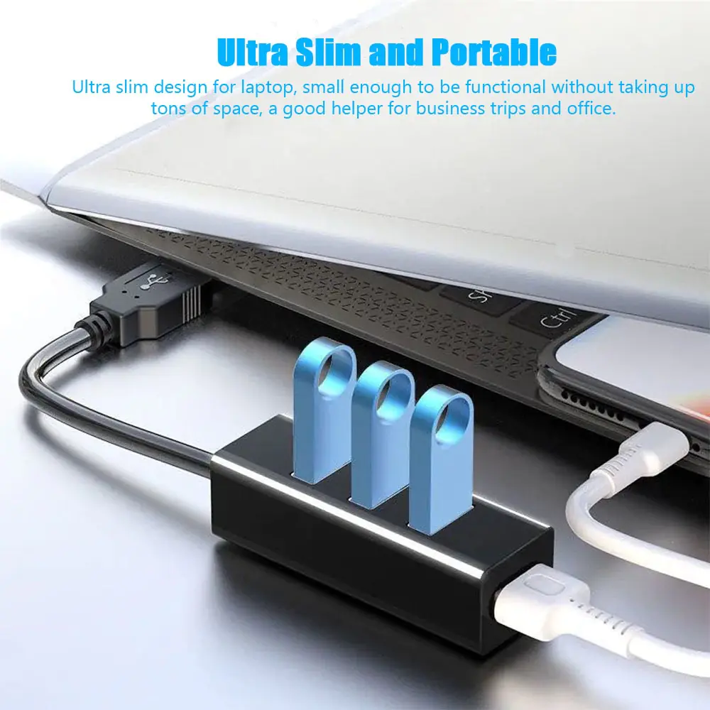 Multi USB Splitter Hub Use Power Adapter - Image 3