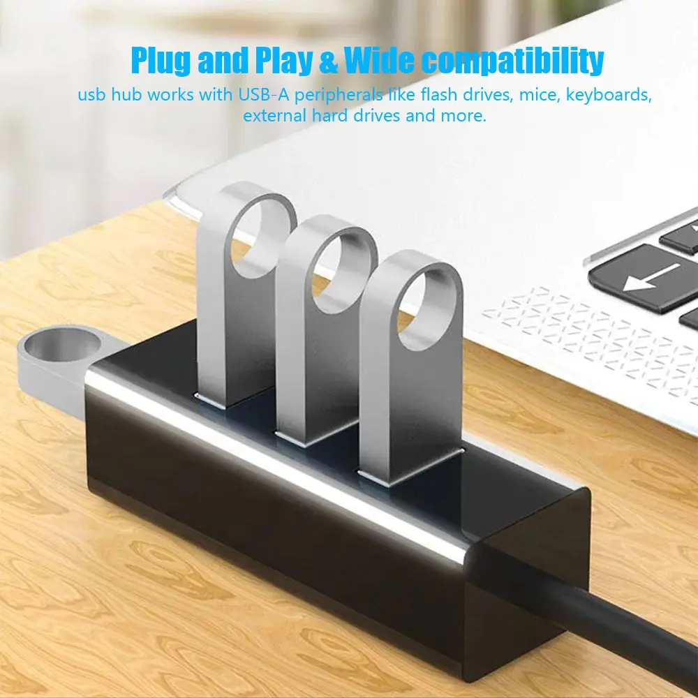 Multi USB Splitter Hub Use Power Adapter - Image 4