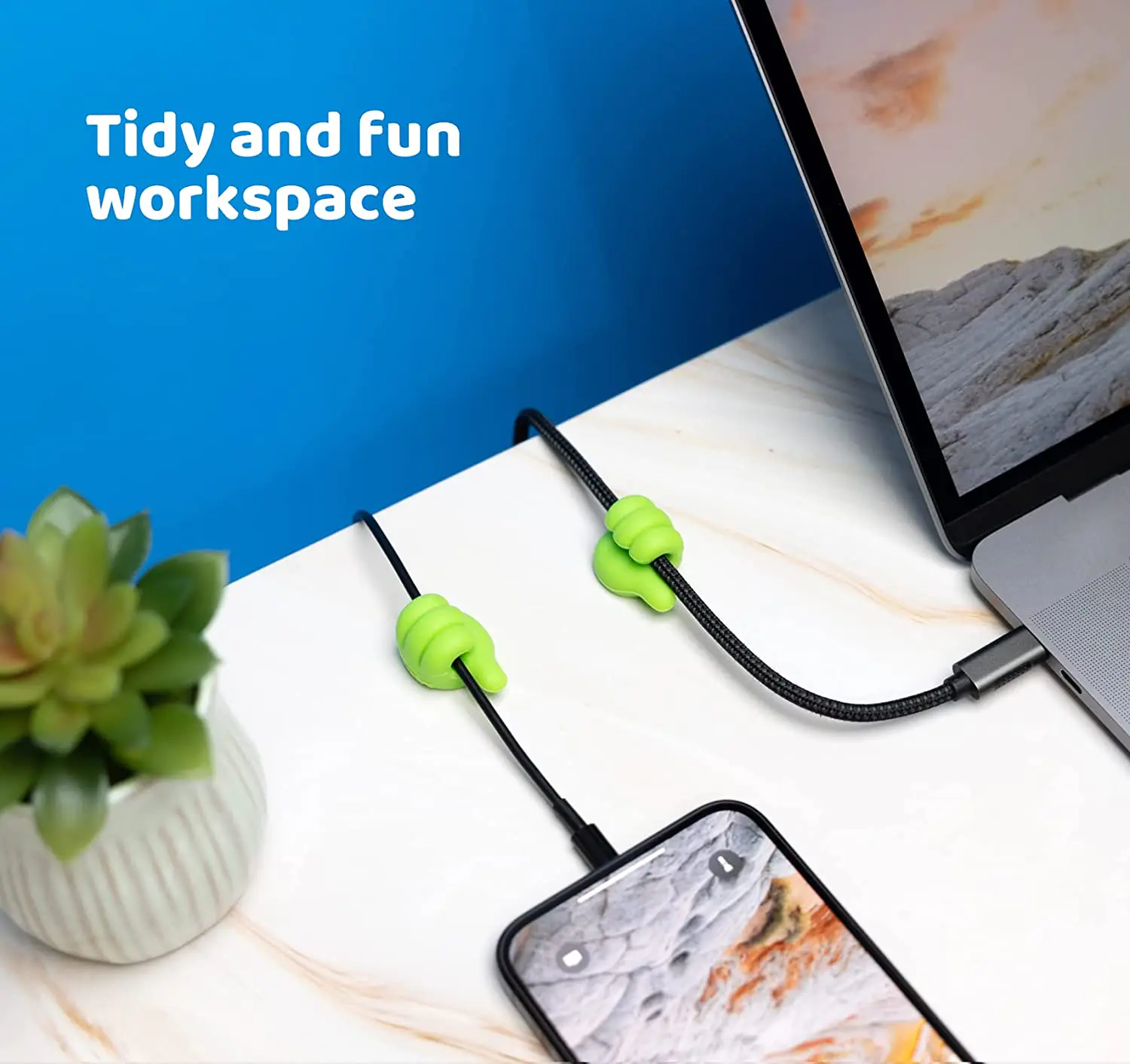 Multifunctional Cable Organizer Clip Holder Thumb - Image 3