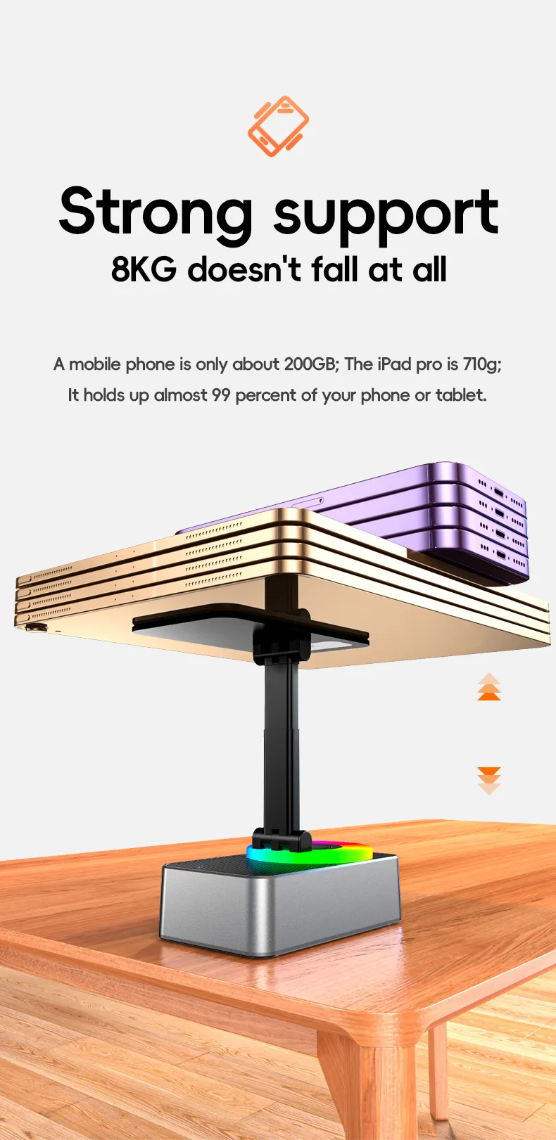 Multifunctional Foldable Three-in-one Mobile Phone Bracket Bluetooth Audio - Image 3