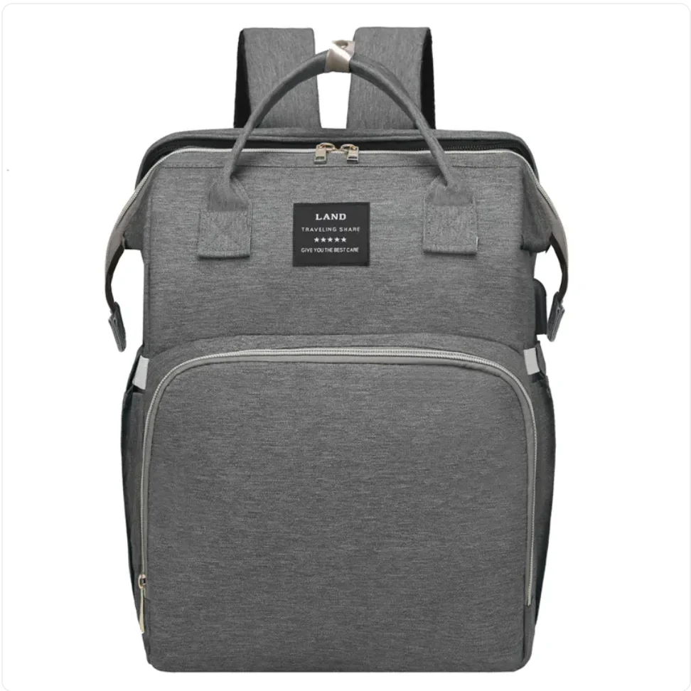 Multifunctional Maternity Diaper Backpack with Removable Mosquito Net and Baby Crib - Image 6