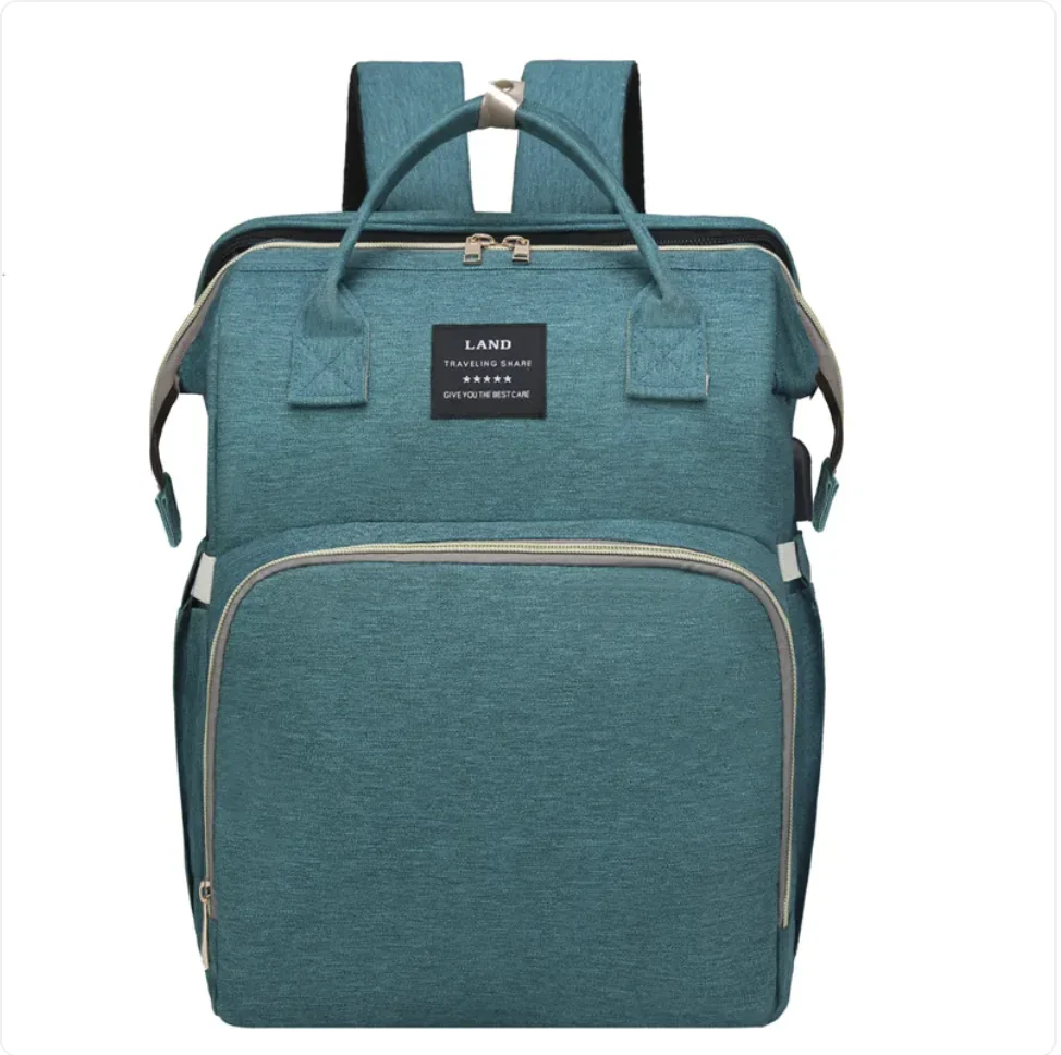 Multifunctional Maternity Diaper Backpack with Removable Mosquito Net and Baby Crib - Image 7