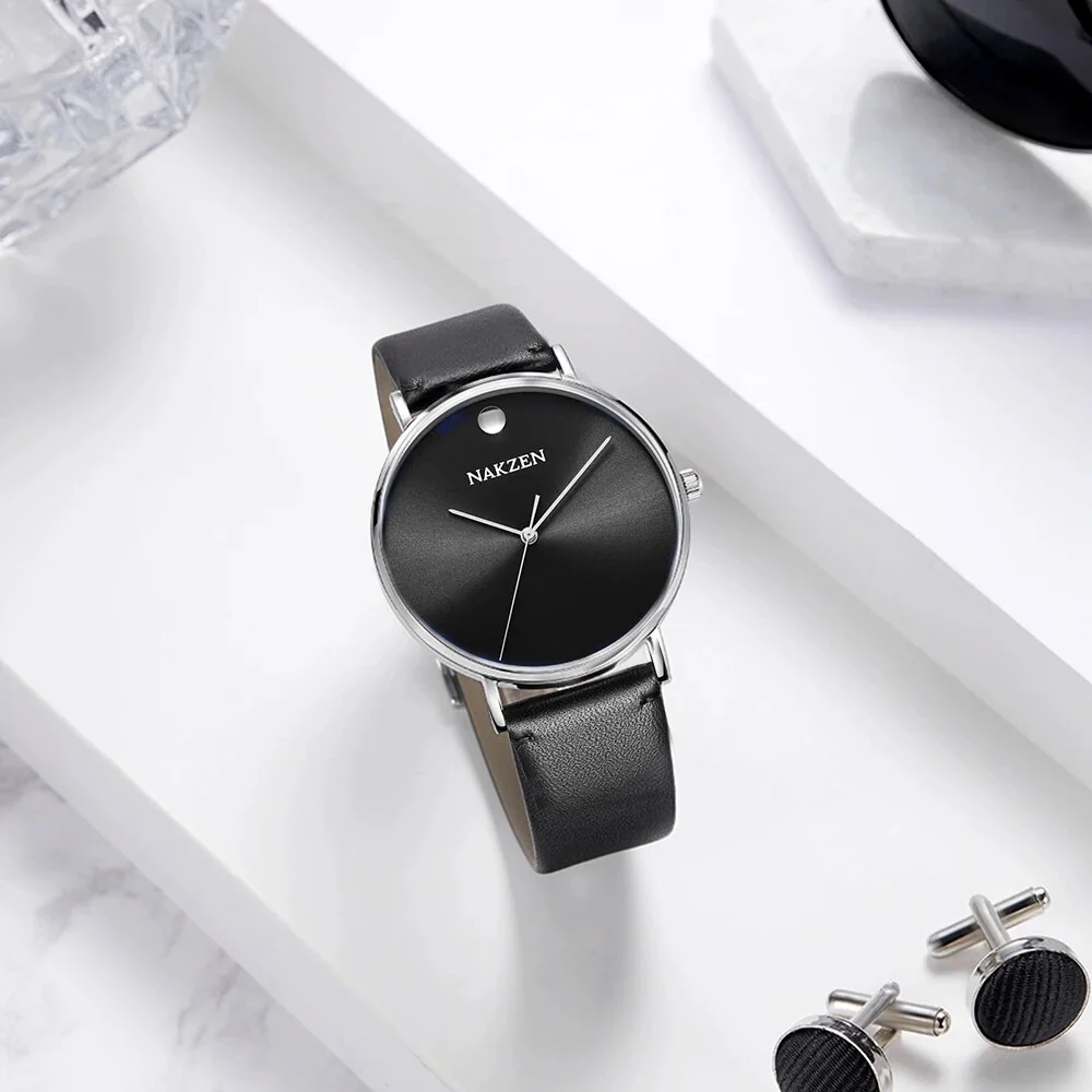 NAKZEN 2020 New Men's Watches Top Brand Luxury Quartz Watch Men Leather Waterproof Cool Watch Man Clocks Relogio Masculino - Image 4