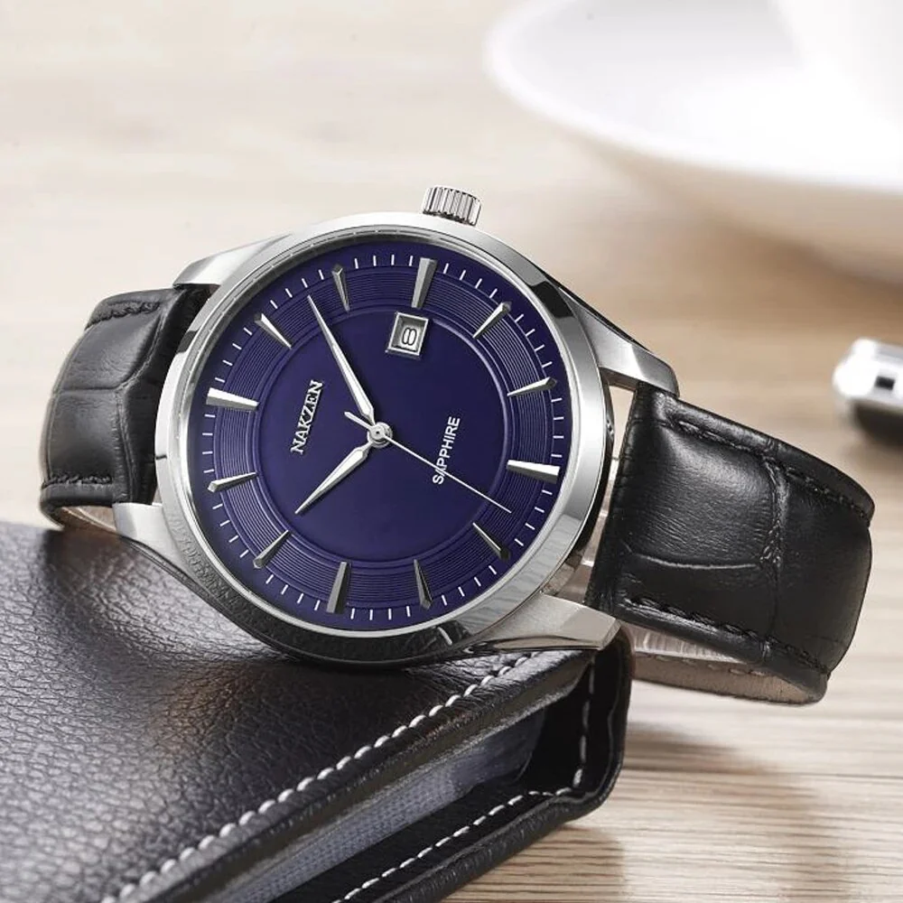 NAKZEN 2020 New Men's Watches Top Brand Luxury Quartz Watch Men Leather Waterproof Military Watch Man Clocks Relogio Masculino - Image 3