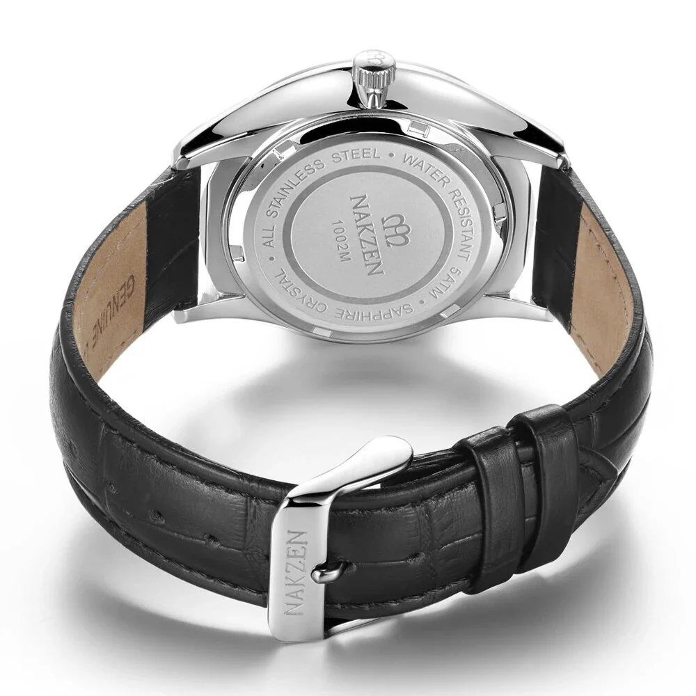 NAKZEN 2020 New Men's Watches Top Brand Luxury Quartz Watch Men Leather Waterproof Military Watch Man Clocks Relogio Masculino - Image 5