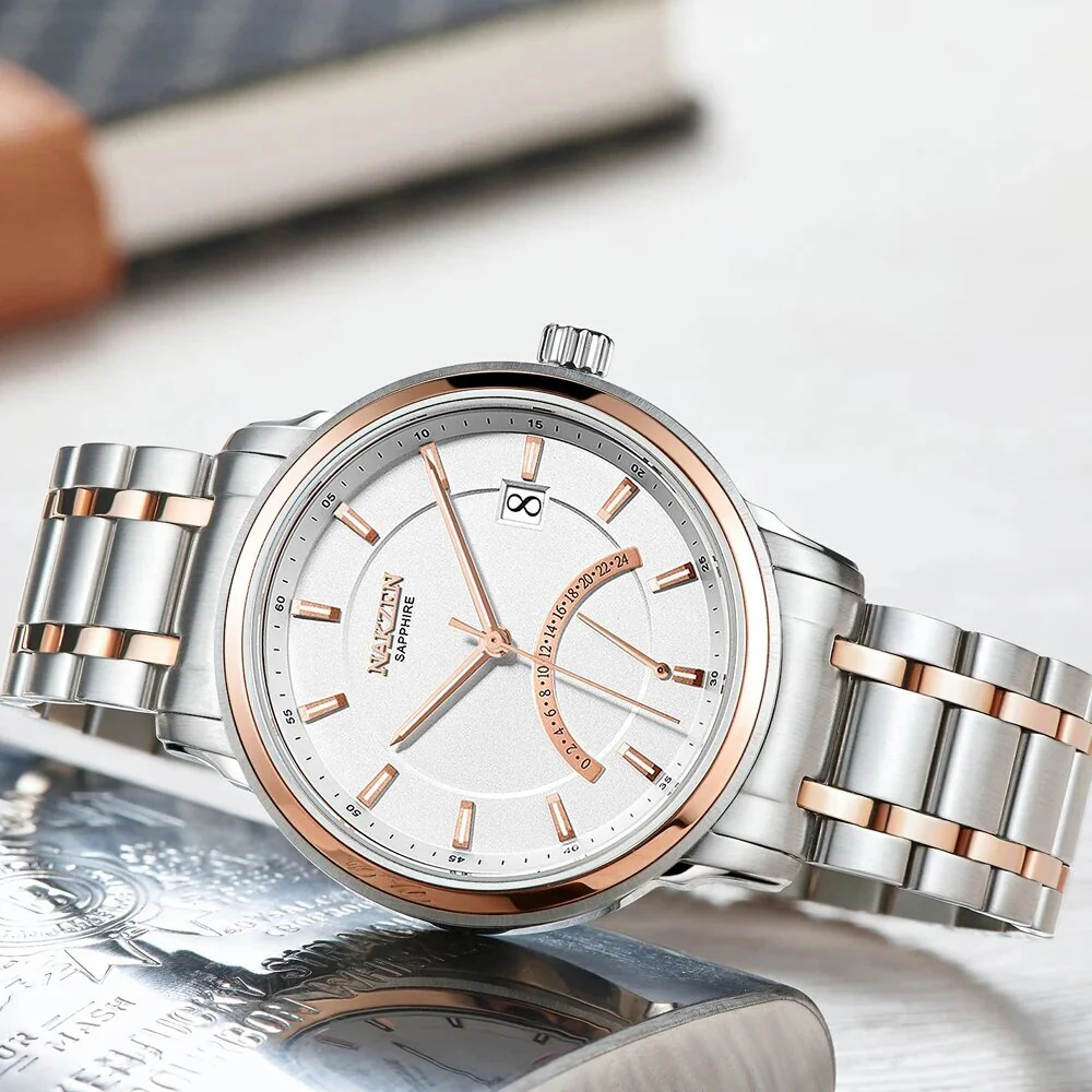 NAKZEN Crescent Shape Mens Quartz Watch Fashion Casual Waterproof Luxury Brand Date Wrist Watch Male Clock relogio masculino - Image 4