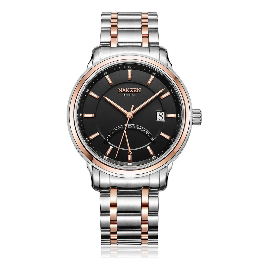 NAKZEN Crescent Shape Mens Quartz Watch Fashion Casual Waterproof Luxury Brand Date Wrist Watch Male Clock relogio masculino - Image 7