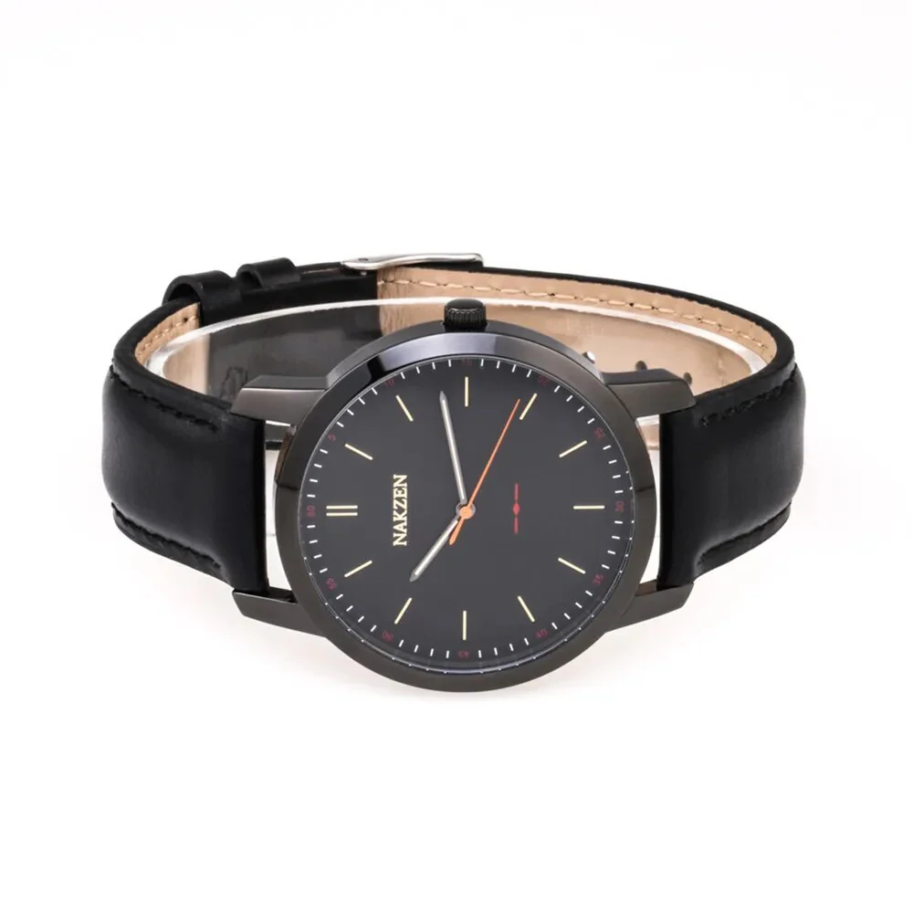 NAKZEN Fashion Male Quartz Watches Leather Watchband Business Wrist watch Waterproof Sport Men Watch Clock Relogio Masculino - Image 4