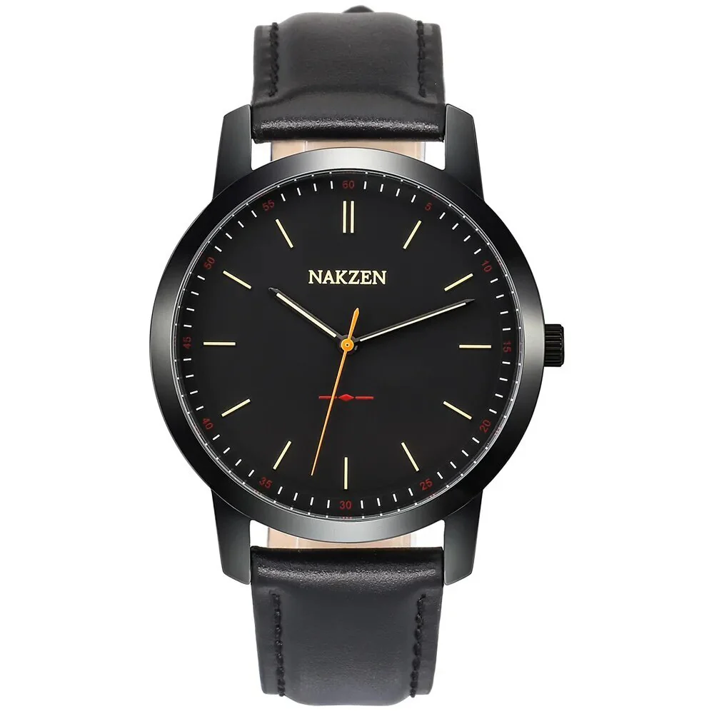 NAKZEN Fashion Male Quartz Watches Leather Watchband Business Wrist watch Waterproof Sport Men Watch Clock Relogio Masculino - Image 7