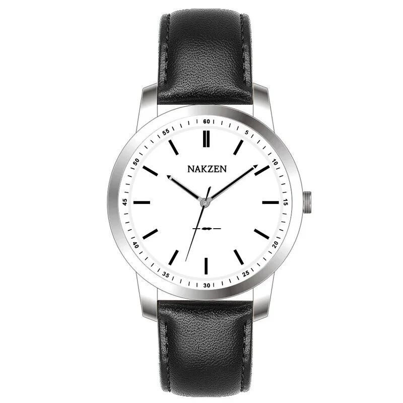 NAKZEN Fashion Male Quartz Watches Leather Watchband Business Wrist watch Waterproof Sport Men Watch Clock Relogio Masculino - Image 9