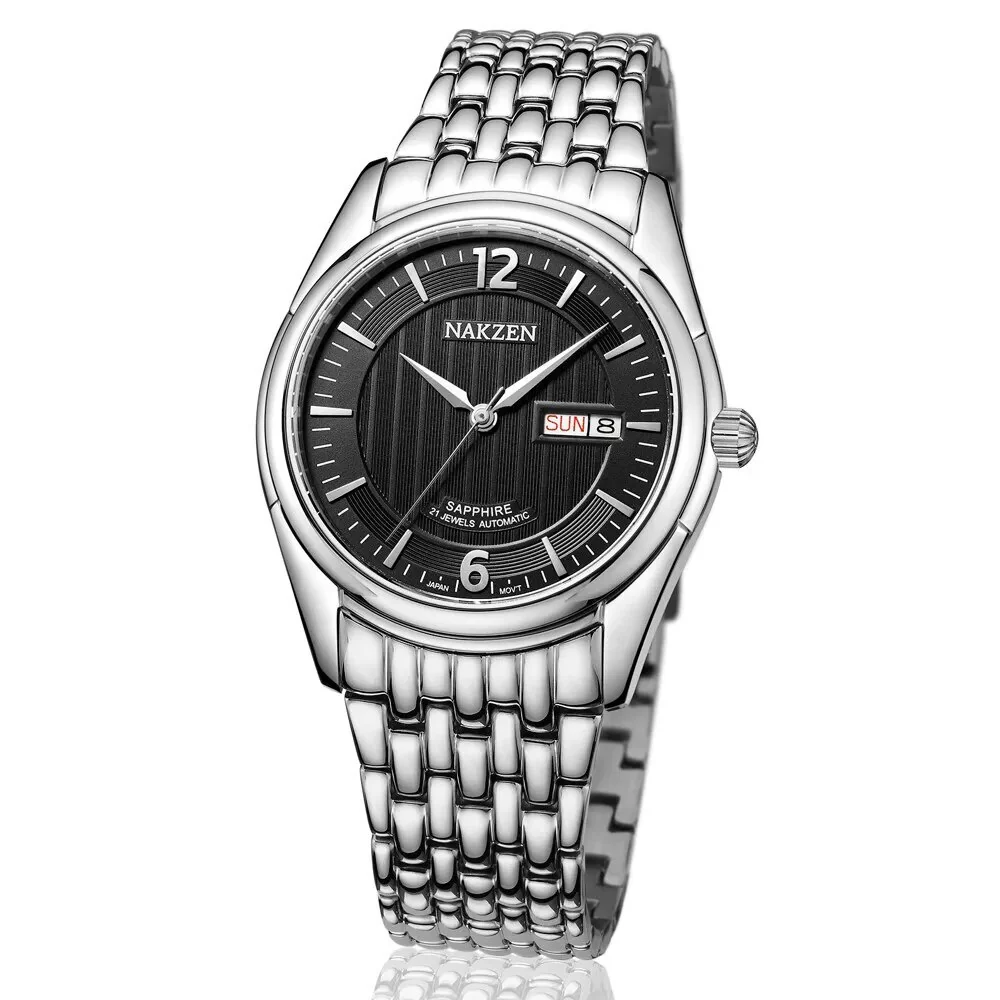 NAKZEN Mens Automatic Mechanical Watch Miyota 8205 Movemen Men Business Waterproof Stainless Steel Watch Clock Relogio Masculino - Image 7
