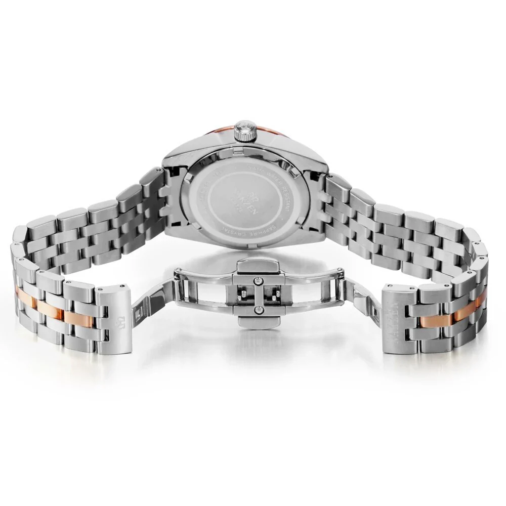 NAKZEN Womens Gold Luxury Quartz Diamond Watch Calendar Display Women Full Steel Wrist Watch Female Clock relogio masculino - Image 5