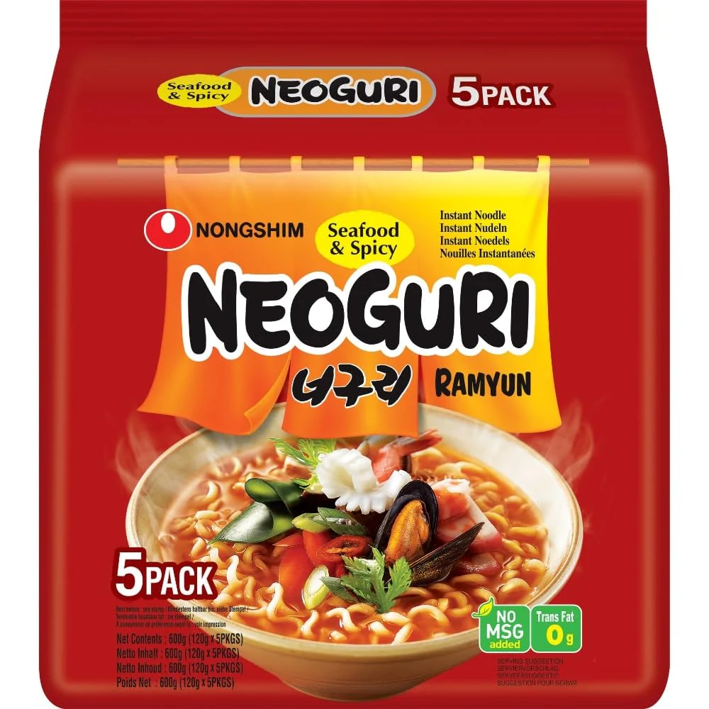 Negouri Ramyun Seafood & Spicy 600g 5-Pack