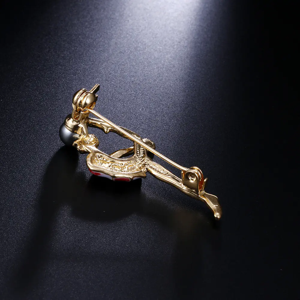 New European Style Brooch with Pearl for Gymnastics - Image 4
