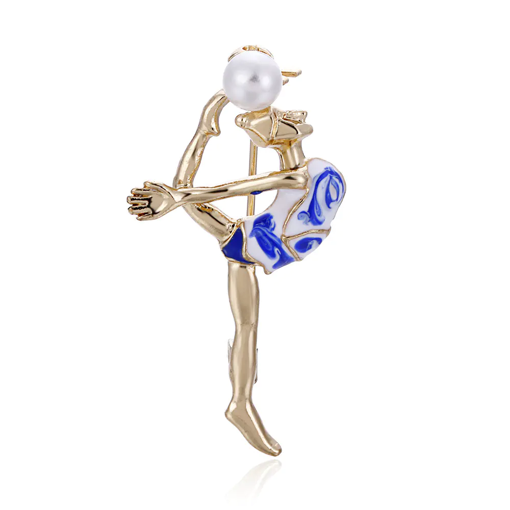 New European Style Brooch with Pearl for Gymnastics - Image 6