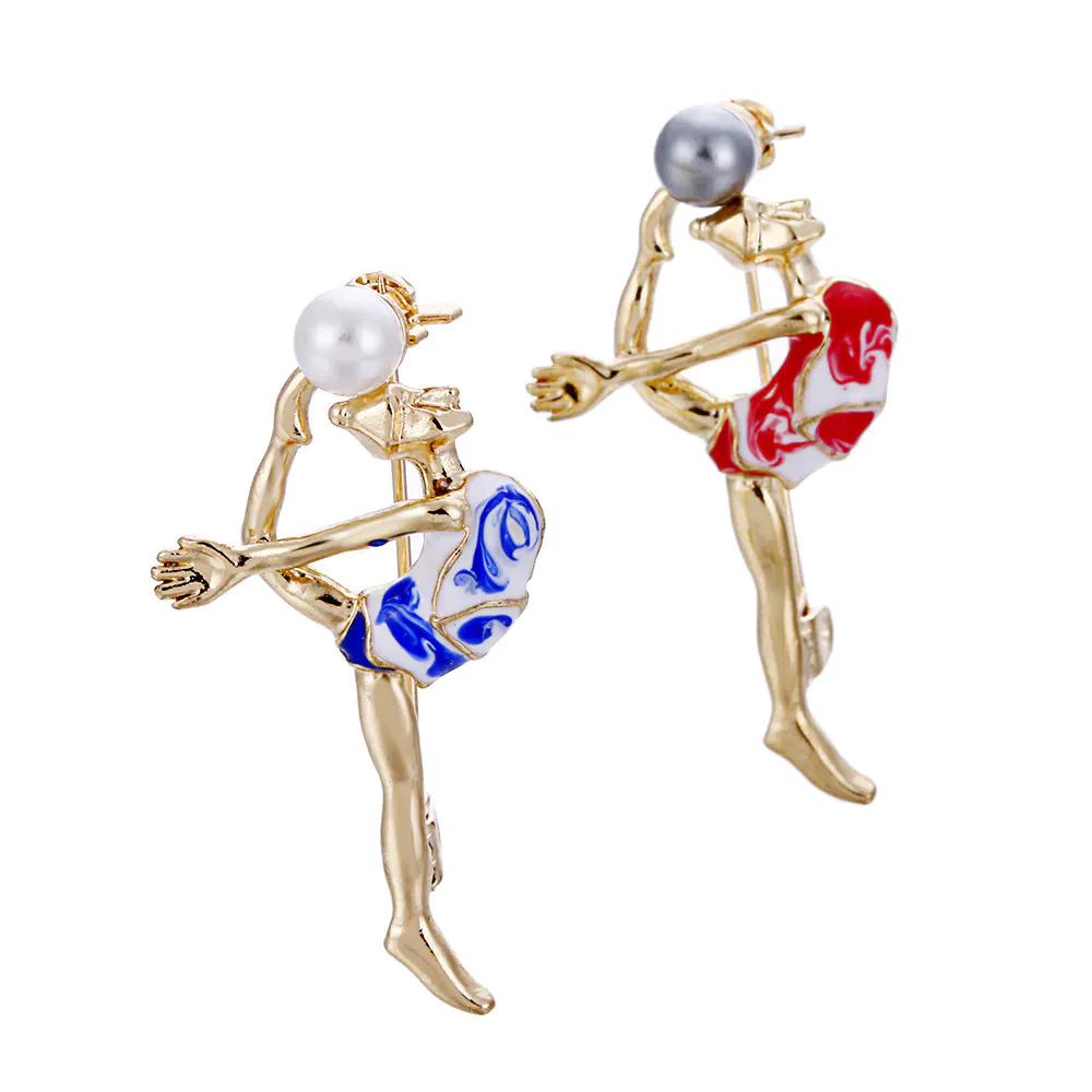 New European Style Brooch with Pearl for Gymnastics - Image 7