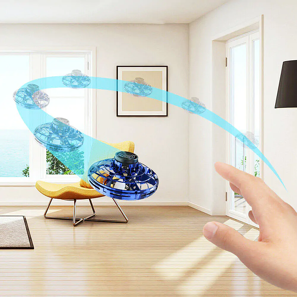 New Flying Spinner Drone: USB Charging Mini Interactive Toy - Image 2
