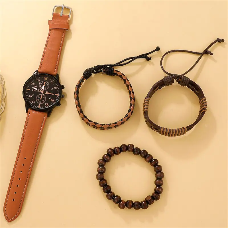 New Men's Watch Luxury Bracelet Set - Image 3