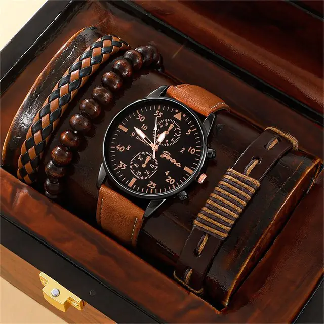 New Men's Watch Luxury Bracelet Set - Image 7