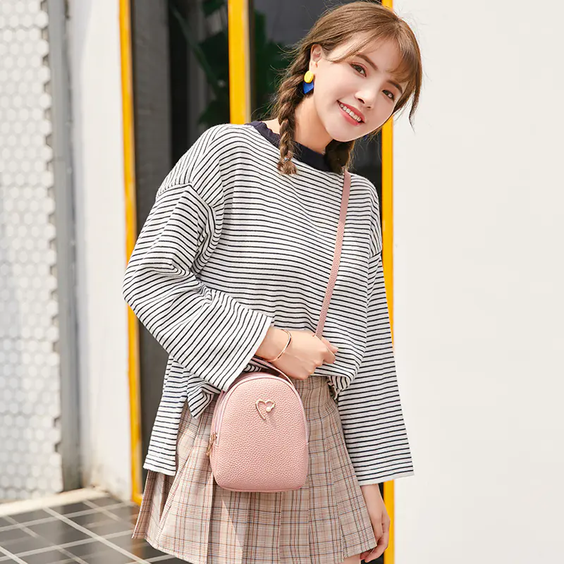 New Style Shoulder Crossbody Bag, Lychee Texture - Image 2