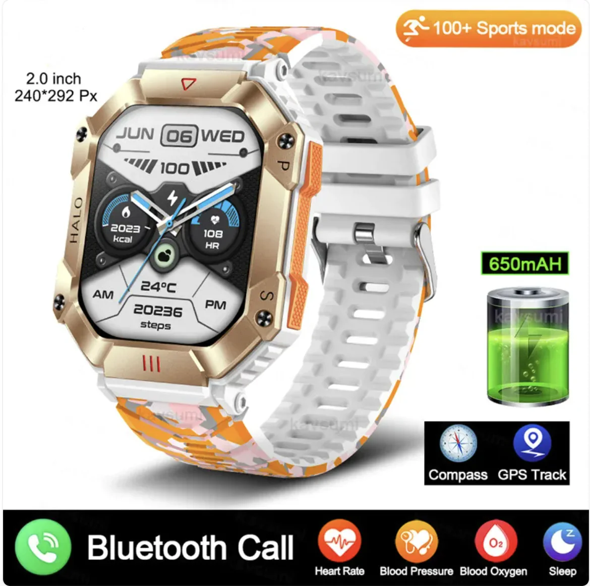 New Women's Android GPS Fitness Smartwatch