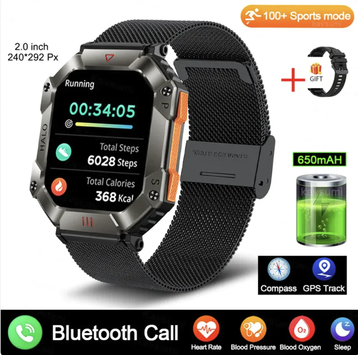 New Women's Android GPS Fitness Smartwatch - Image 2