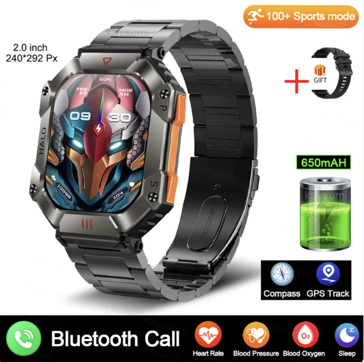 New Women's Android GPS Fitness Smartwatch - Image 4