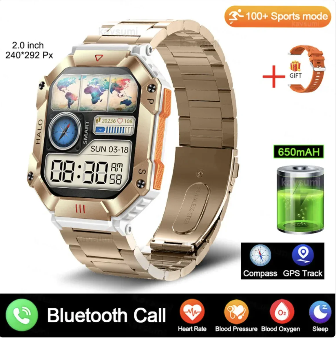 New Women's Android GPS Fitness Smartwatch - Image 7