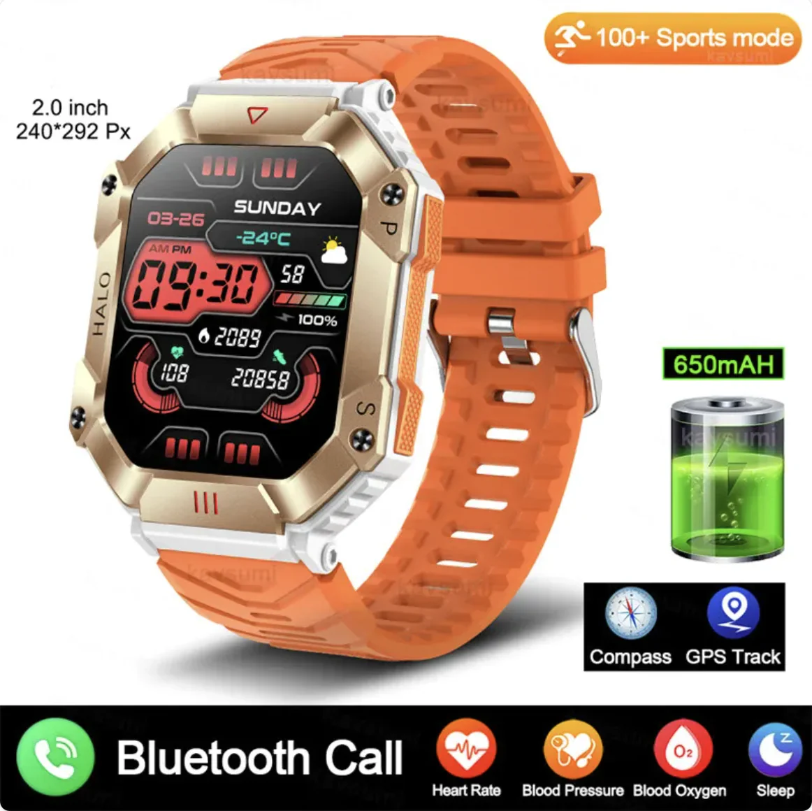 New Women's Android GPS Fitness Smartwatch - Image 8