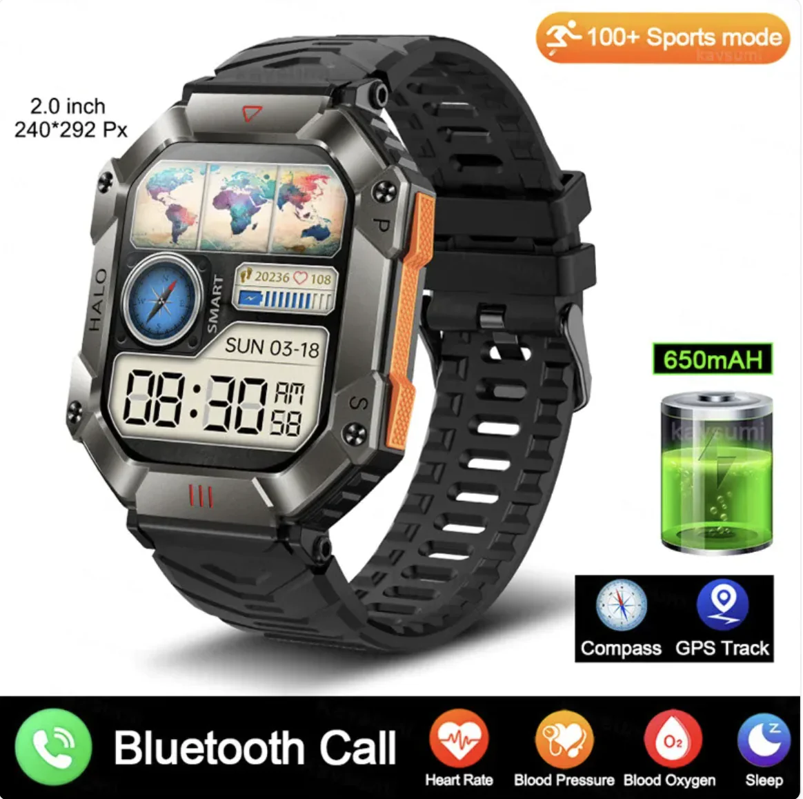New Women's Android GPS Fitness Smartwatch - Image 9
