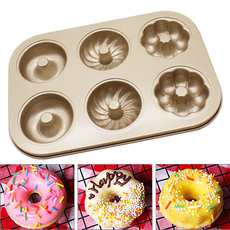 Non-Stick 6-Cavity Baking Tray for Cakes and Donuts - Image 4