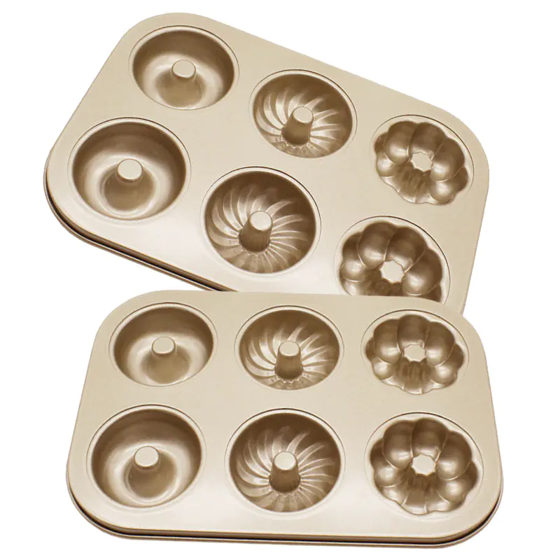 Non-Stick 6-Cavity Baking Tray for Cakes and Donuts - Image 5