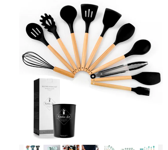 Non Stick Pot Spatula And Spoon - Image 11