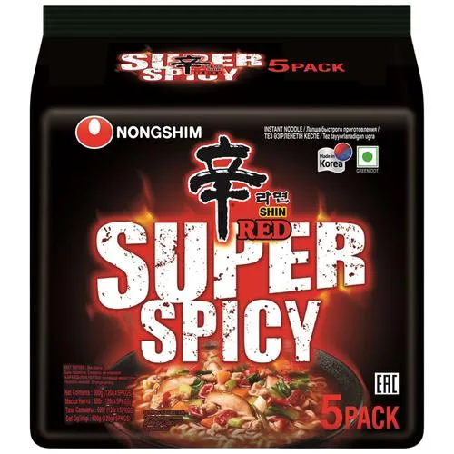Nongshim Super Spicy Noodles 600g 5Pack