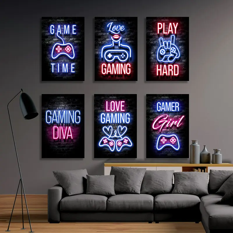 Nordic Gamer Quotes Art Poster - Image 3