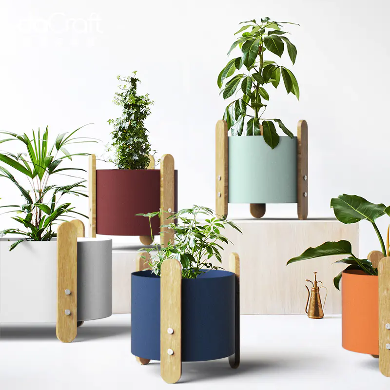 Nordic Iron Planter with Creative Minimalist Design - Image 4
