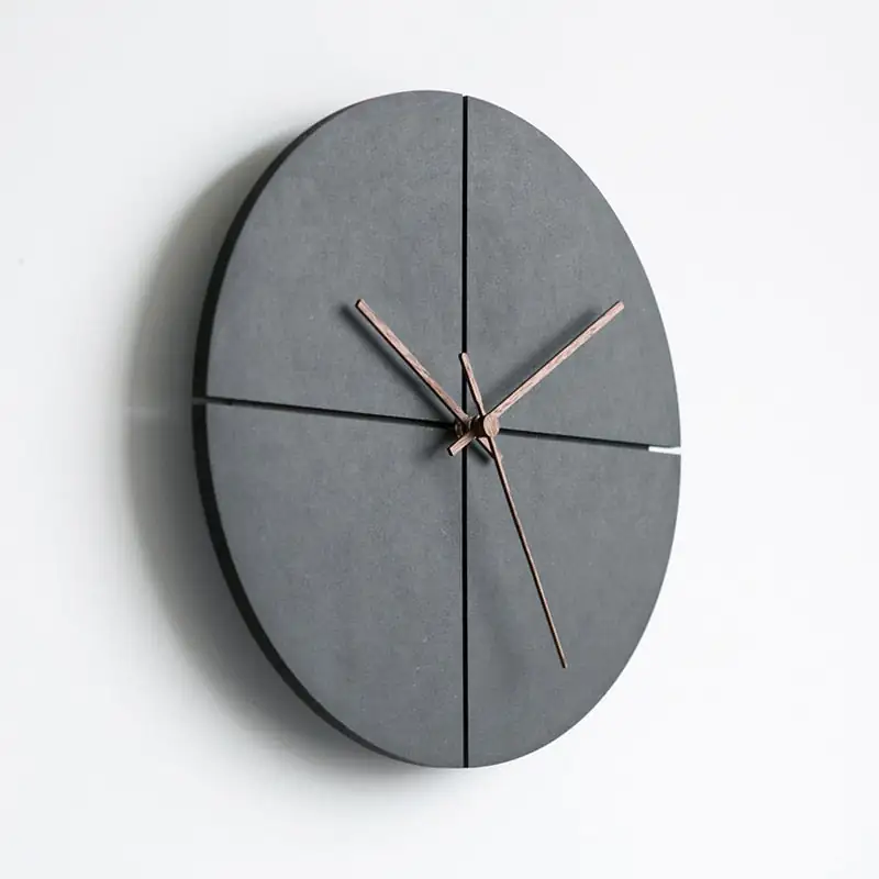 Nordic Style Black Wall Clock - Image 2