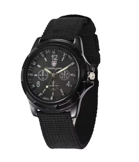 Nylon strap watch three-eye three-pin quartz watch - Image 2