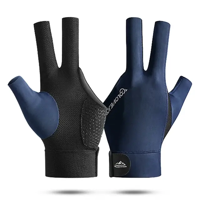 Open Finger Billiard Pool Gloves Adjustable Sticker Polyester Billiard Gloves Portable Lightweight Reusable Training Accessories - Image 10