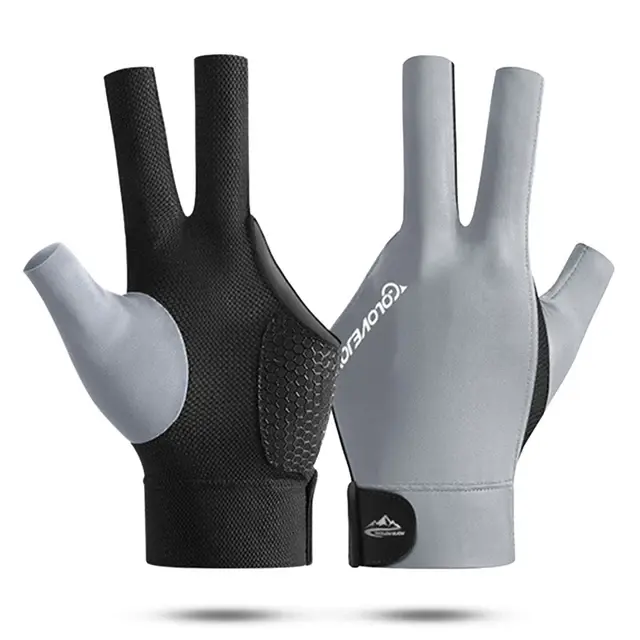 Open Finger Billiard Pool Gloves Adjustable Sticker Polyester Billiard Gloves Portable Lightweight Reusable Training Accessories - Image 13