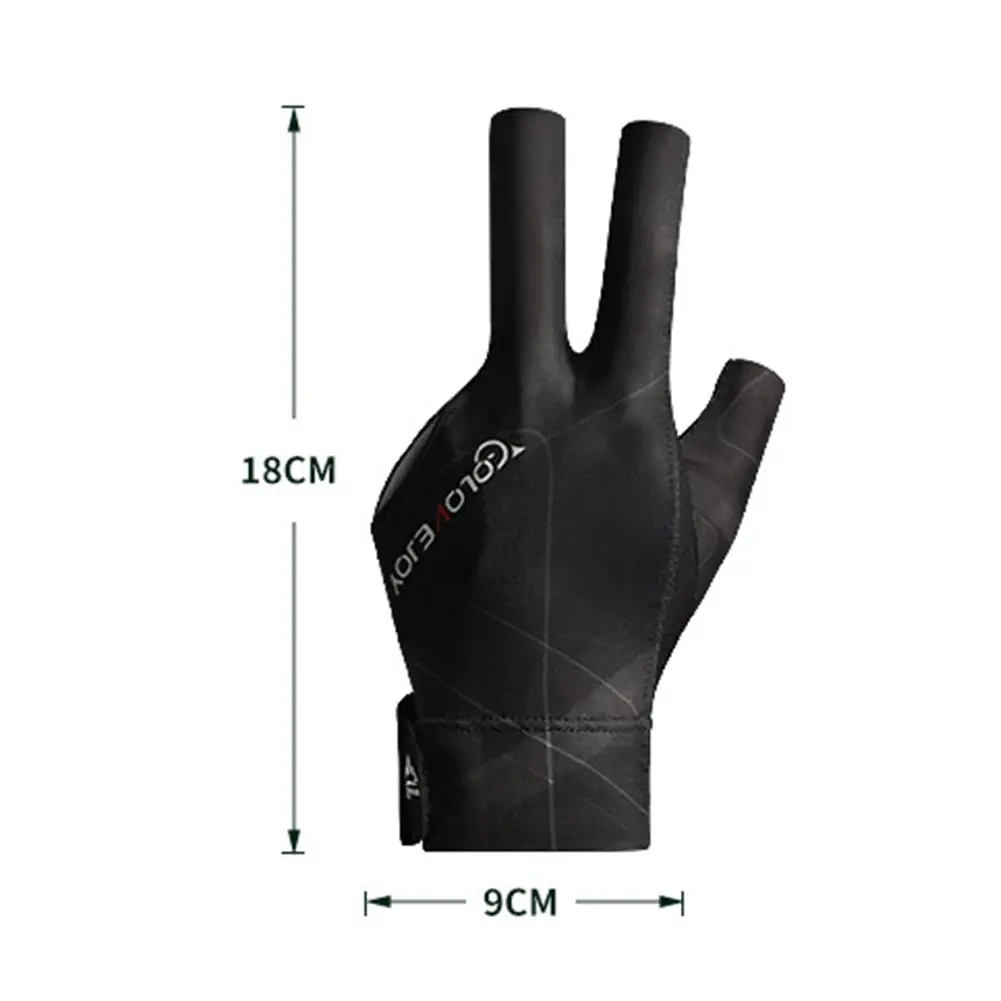 Open Finger Billiard Pool Gloves Adjustable Sticker Polyester Billiard Gloves Portable Lightweight Reusable Training Accessories - Image 6