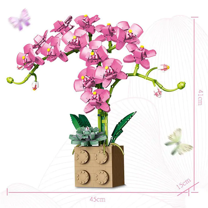 Orchid Building Block Bouquet - Image 4