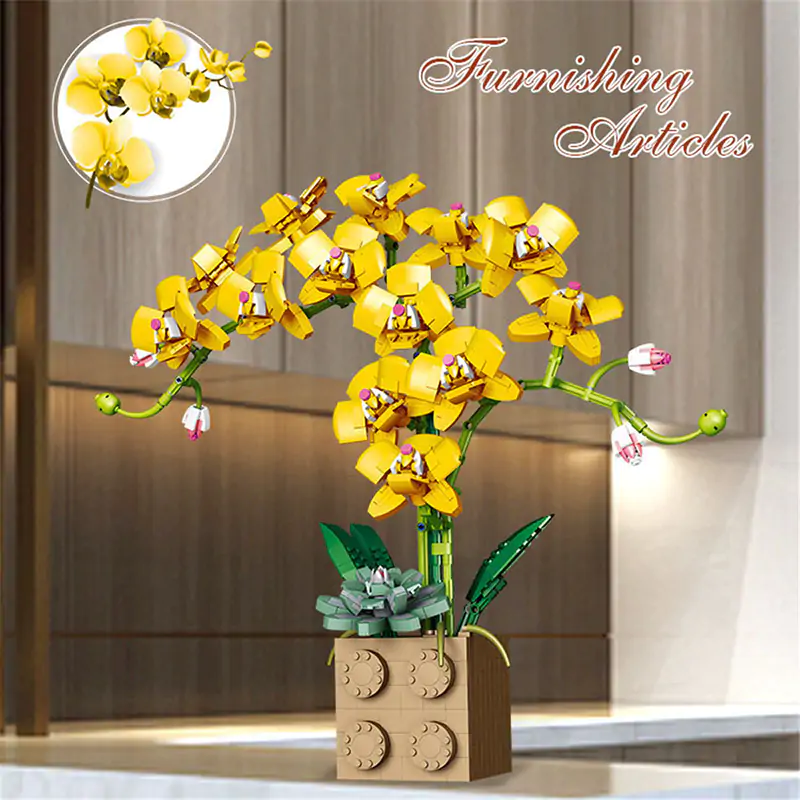 Orchid Building Block Bouquet - Image 5