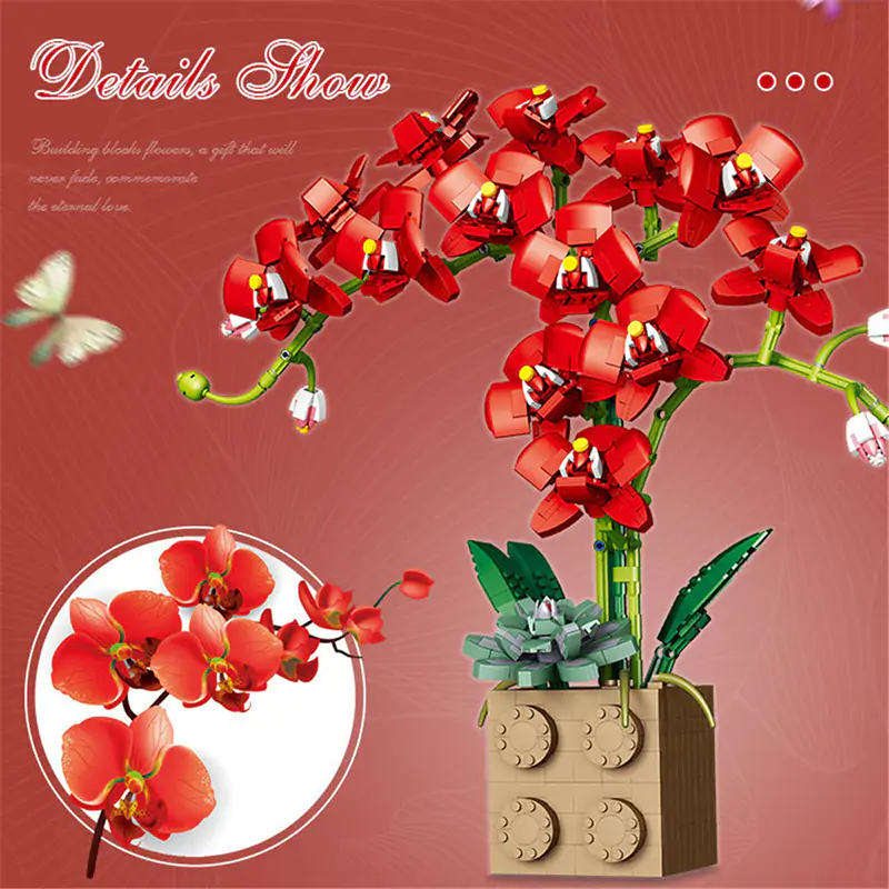 Orchid Building Block Bouquet - Image 6