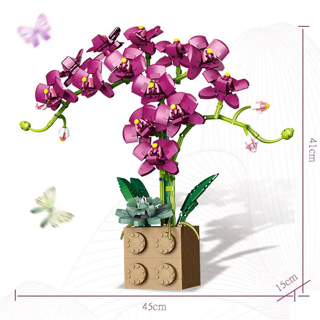 Orchid Building Block Bouquet - Image 8