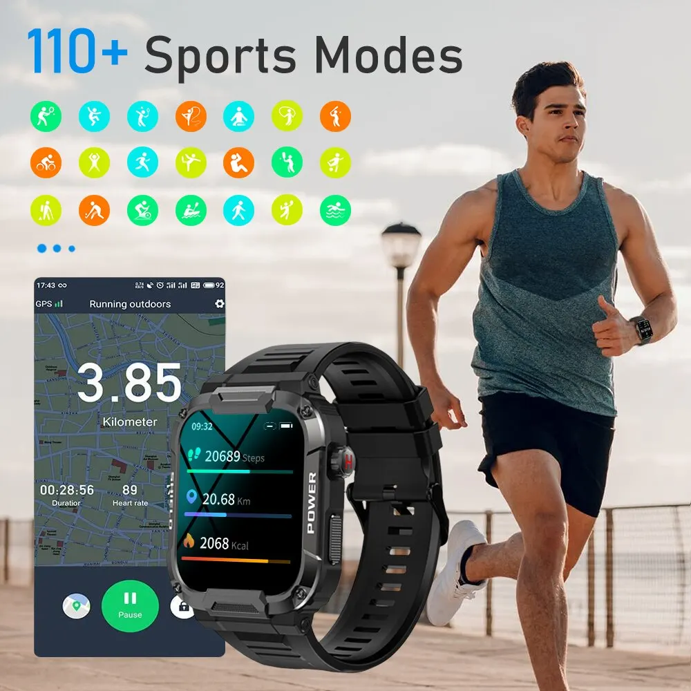 Outdoor Military Smart Watch - Image 4