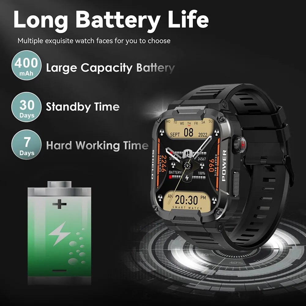 Outdoor Military Smart Watch Men - Image 5