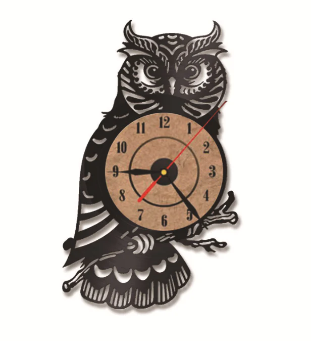 Owl Wall Clock - Decorative Timepiece - Image 3